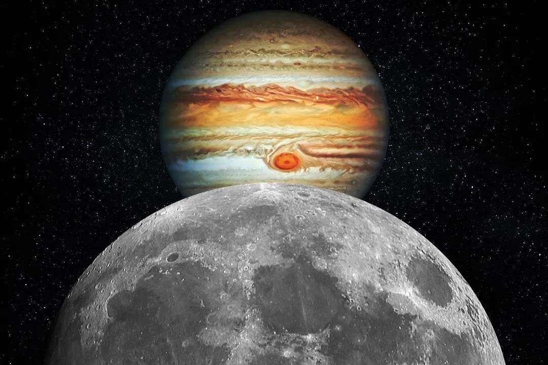 Lua e Júpiter formam espetáculo raro no céu do Brasil nesta sexta