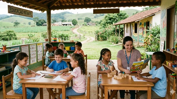 Educação infantil amplia acesso em áreas rurais
