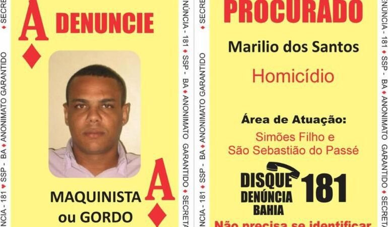 Suspeito do Baralho do Crime morre em confronto na Bahia