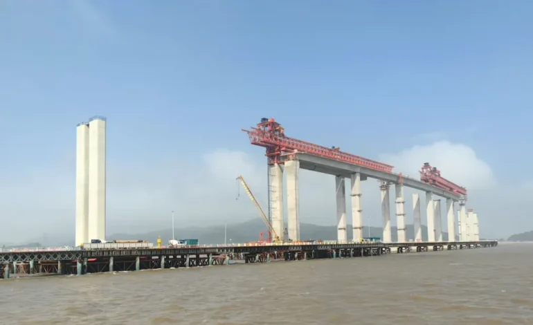 Plataforma inédita marca início da Ponte Salvador-Itaparica